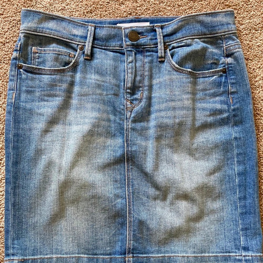 Loft Denim Skirt EUC "Distressed Stye"